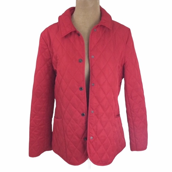 Lightweight red jacket with snap closures Medium - Picture 1 of 7